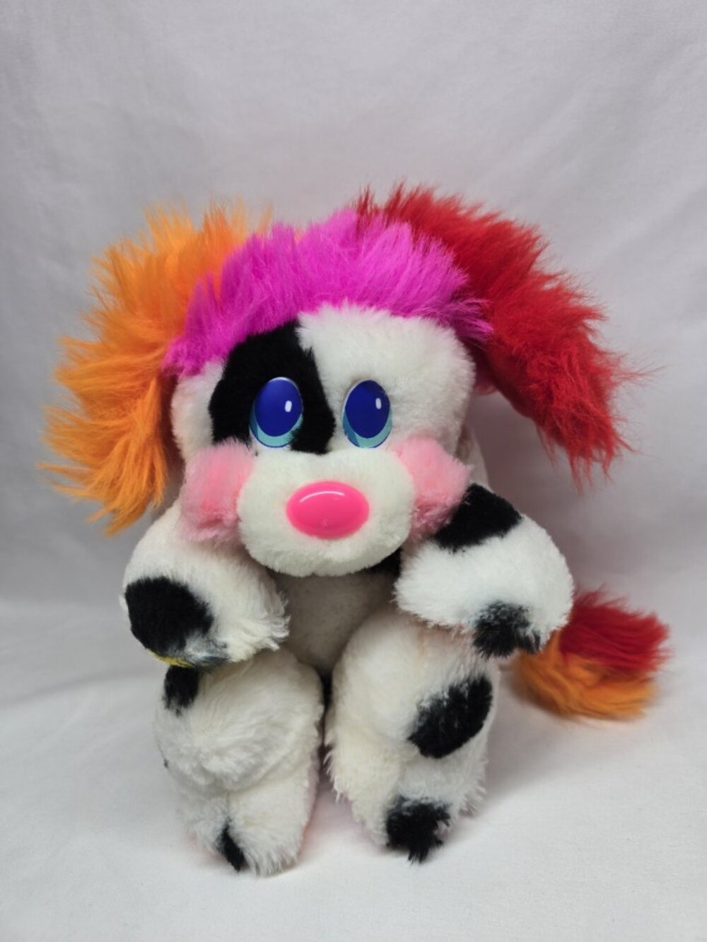 Vintage Popples 1986 Puppy Dog Special Edition Plush Mattel Toy Dalmatian Rare